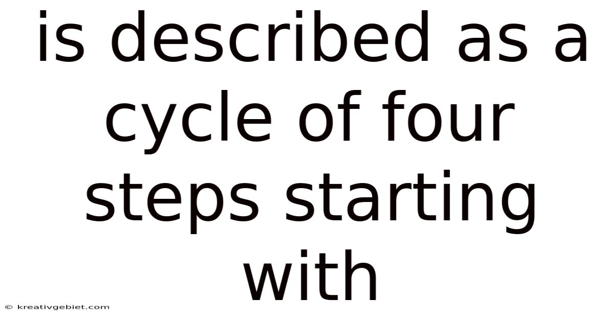 Is Described As A Cycle Of Four Steps Starting With