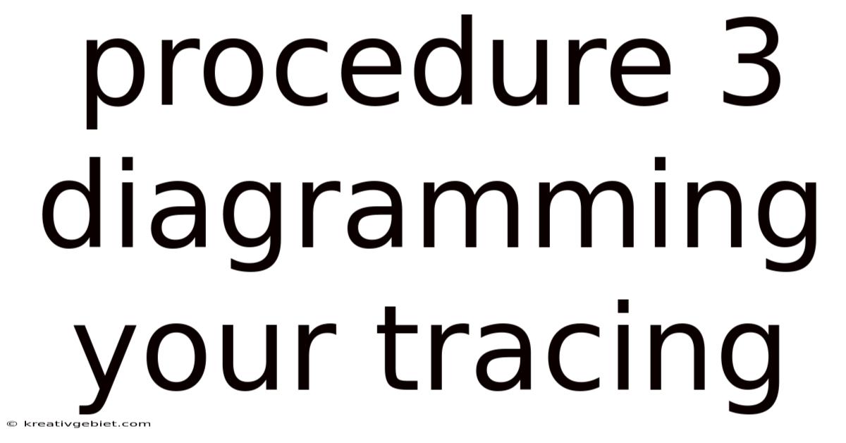Procedure 3 Diagramming Your Tracing
